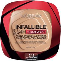 Kompaktinė pudra L’Oréal Paris Infallible 24H Fresh Wear, 245 golden honey, 9 g