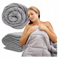 Slėginė antklodė, sensorinis pledas 135x200 cm, 7,7 kg, pilka, Akito