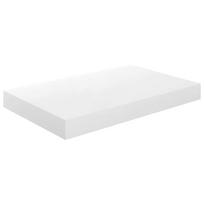 vidaXL Pakabinama sieninė lentyna, balta, 40x23,5x3,8cm, MDF, blizgi