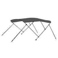 vidaXL Bimini viršaus stogelis, antracito, 183x160x137cm, 3 lankai