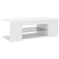 vidaXL Televizoriaus spintelė su LED apšvietimu, balta, 90x39x30cm