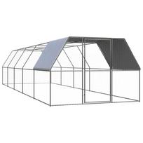 vidaXL Lauko narvas viščiukams, 3x10x2m, galvanizuotas plienas
