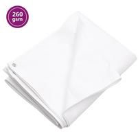 vidaXL Tentas, baltos spalvos, 6x12m, 260g/m²