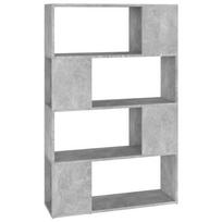 vidaXL Spintelė knygoms/kambario pertvara, pilka, 80x24x124,5cm, MDP
