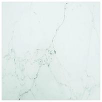 vidaXL Stalviršis, baltas, 80x80cm, grūdintas stiklas, 6mm