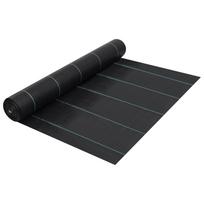 vidaXL Agroplėvelė nuo piktžolių ir šaknų, juoda, 2x50m, PP