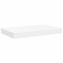vidaXL Pakabinama sieninė lentyna, baltos spalvos, 40x23,5x3,8cm, MDF