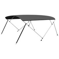 vidaXL Bimini viršaus stogelis, antracito, 243x(230-244)x137cm