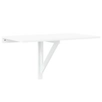 vidaXL Sulankstomas sieninis staliukas, baltas, 100x60x56cm, mediena