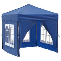 vidaXL Proginė palapinė su šoninėmis sienomis, mėlyna, 2x2m