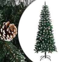 vidaXL Dirbtinė Kalėdų eglutė su stovu, žalios spalvos, 180cm, PVC