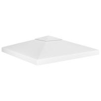vidaXL Pavėsinės uždangalas, 2 pakopų, baltas, 3x3m, 310 g/m²