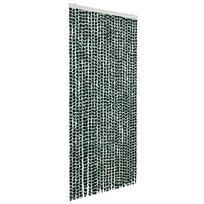 vidaXL Užuolaida nuo vabzdžių, žalia ir balta, 100x220cm, šenilis