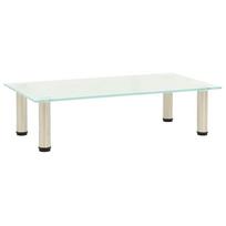 vidaXL Televizoriaus staliukas, matinis, 60x35x17cm, grūdintas stiklas