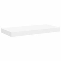 vidaXL Pakabinama sieninė lentyna, baltos spalvos, 50x23,5x3,8cm, MDF