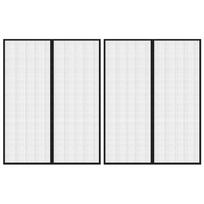 vidaXL Tinkleliai nuo vabzdžių durims, 2vnt., juodi, 230x160cm