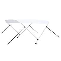vidaXL Bimini viršaus stogelis, baltas, 180x150x110cm, 2 lankų rėmas