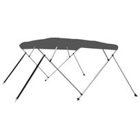vidaXL Bimini viršaus stogelis, antracito, 243x196x137cm, 4 lankai