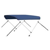 vidaXL Bimini viršaus stogelis, mėlynas, 180x130x110cm, 2 lankų rėmas