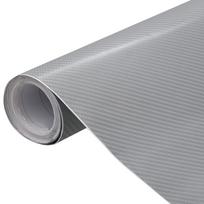 vidaXL 4D Automobilio plėvelės, 2vnt., sidabrinės, 100x150cm