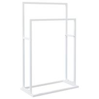 vidaXL Pastatoma rankšluosčių kabykla, balta, 48x24x78,5cm, geležis