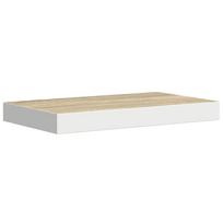 vidaXL Pakabinama sieninė lentyna, ąžuolo ir balta, 40x23,5x3,8cm, MDF