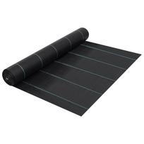 vidaXL Agroplėvelė nuo piktžolių ir šaknų, juoda, 1x100m, PP