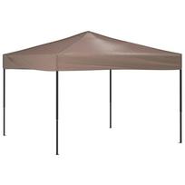 vidaXL Sulankstoma proginė palapinė, taupe spalvos, 3x3m