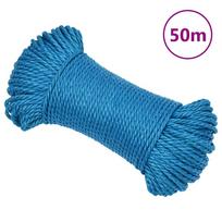 vidaXL Darbo virvė, mėlynos spalvos, 3mm, 50m, polipropilenas