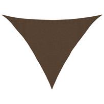 vidaXL Uždanga nuo saulės, rudos spalvos, 3,5x3,5x4,9m, HDPE, 160g/m²