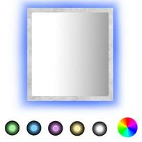 vidaXL Vonios kambario LED veidrodis, betono, 40x8,5x37cm, akrilas