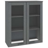 vidaXL Komodos viršus HAMAR, tamsiai pilkas, 85x35x100cm, pušis