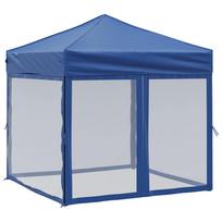 vidaXL Proginė palapinė su šoninėmis sienomis, mėlyna, 2x2m