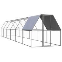 vidaXL Lauko narvas viščiukams, 2x12x2m, galvanizuotas plienas
