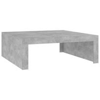 vidaXL Kavos staliukas, betono pilkas, 100x100x35cm, apdirbta mediena