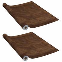 vidaXL Lipnios plėvelės baldams, 2vnt., ąžuolo, 500x90cm, PVC