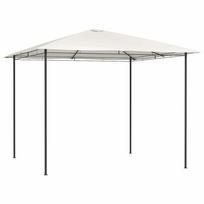 vidaXL Pavėsinė, kreminės spalvos, 3x3x2,6m, 160g/m²
