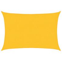 vidaXL Burė nuo saulės, geltonos spalvos, 2x2,5m, HDPE, 160g/m²