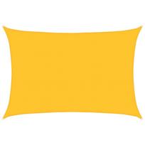 vidaXL Burė nuo saulės, geltonos spalvos, 5x7m, HDPE, 160g/m²