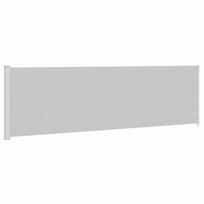 vidaXL Ištraukiama šoninė kiemo pertvara, pilkos spalvos, 180x614cm