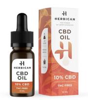Herbican CBD aliejus be THC, 10 %, 10 ml