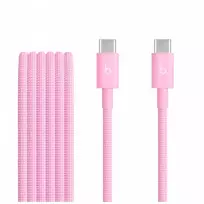 Beats USB-C to USB-C Woven Cable (1.5 m / 5 ft.) - Power Pink