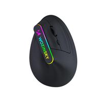 Wozinsky WMG-1164 Wireless Vertical Ergonomic Gaming Mouse 3600 DPI with RGB Backlight – juodos spalvos