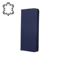 Natūralios odos „Smart Pro“ dėklas, skirtas iPhone 17 Pro Max 6,9" tamsiai mėlynas