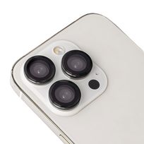 Objektyvo stikliukų rinkinys, skirtas Apple iPhone 17, juodas rėmelis
