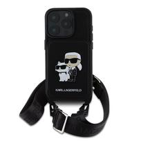 Karl Lagerfeld Saffiano Crossbody Case for Apple iPhone 16 Pro Max