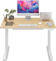 Elektrinis stalas su bambukiniu stalviršiu NEWAI 120x60 cm