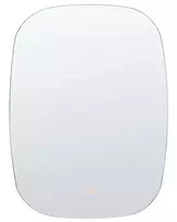 Vonios veidrodis su LED apšvietimu BERGERAC 58 cm 78 cm sidabrinis