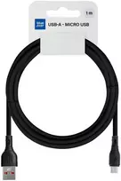 BlueStar USB A į Micro USB laidas Blue Star 2A ECO 1 m PJ68-23-2 juodas