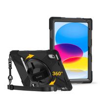 Sustiprintas dėklas Crong Defender Plus, skirtas iPad 11 col. (A16, 2025) ir iPad 10,9 col. (2022), juodas